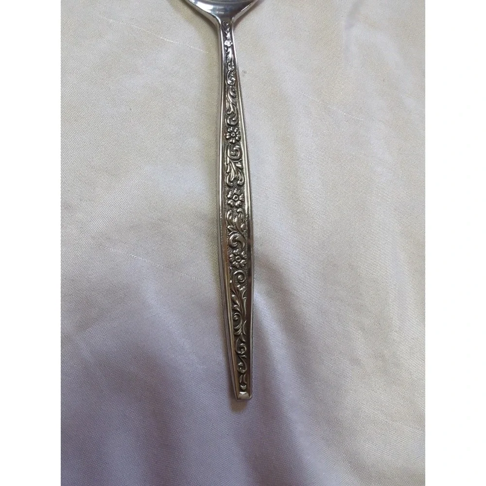 National CADIZ Scroll Flower Floral Stainless Silverware Flatware 18 Pcs Japan